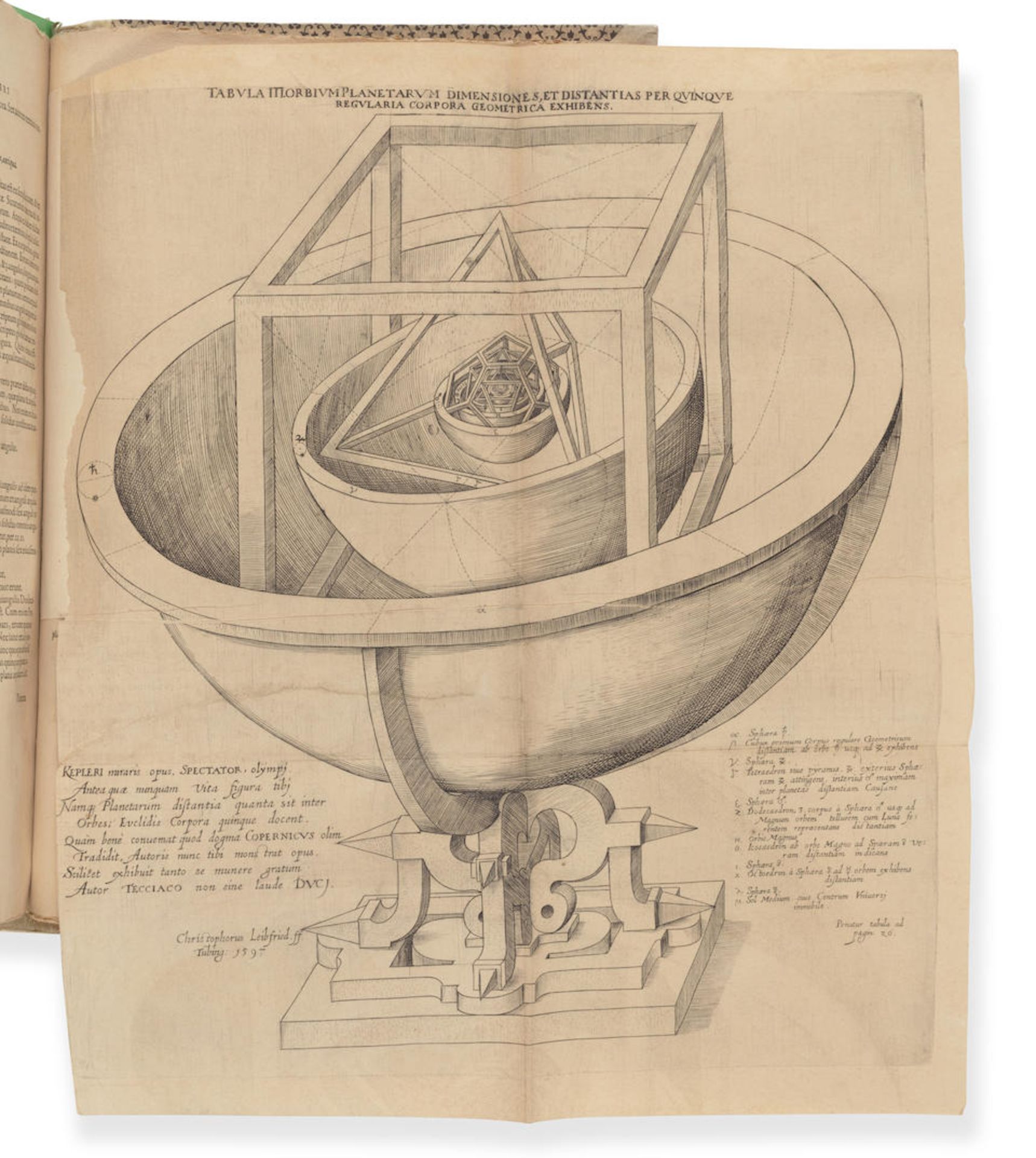 KEPLER, JOHANNES. 1571-1630. Harmonices mundi libri V. Linz: Johann Planck for Gottfried Tampa... - Bild 5 aus 11