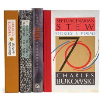 BUKOWSKI, CHARLES. 1920-1994. 3 VOLUMES SIGNED LIMITED & 1 VOLUME SIGNED FIRST EDITION: