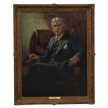 ZANE GREY OIL PORTRAIT. [GREY, ZANE. 1872-1939.] RUTH GUSTAVA [LICHTENBERG]. 1894-1960. Portrait...