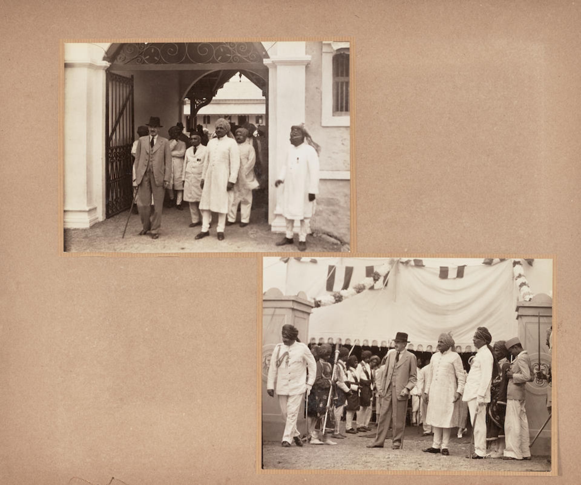 INDIA. [Installation Festivities, Dhrol, Kathiawar.] Photograph album, containing 128 black and ... - Bild 4 aus 4