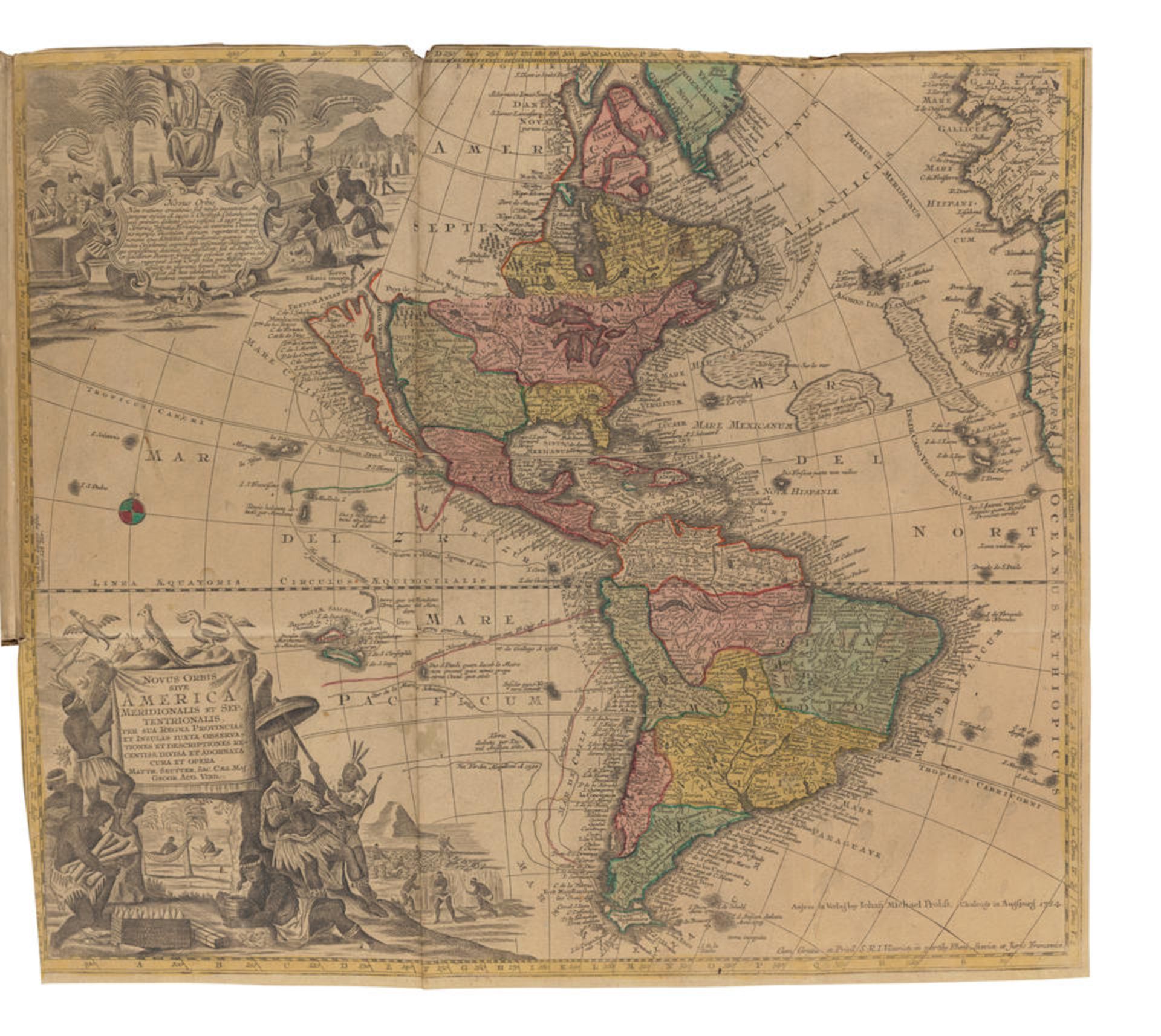 ATLAS OF COLLECTED MAPS. Composite Atlas containing 22 hand-colored engraved maps including a wo...