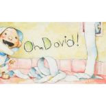 A DAVID SHANNON ILLUSTRATION FROM OH, DAVID! SHANNON, DAVID. B.1959. 'Oh, David!' Graphite and a...