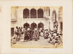 BOURNE PHOTOGRAPH ALBUM OF INDIA. BOURNE, SAMUEL. 1834-1912. 85 photographs of India and environ...