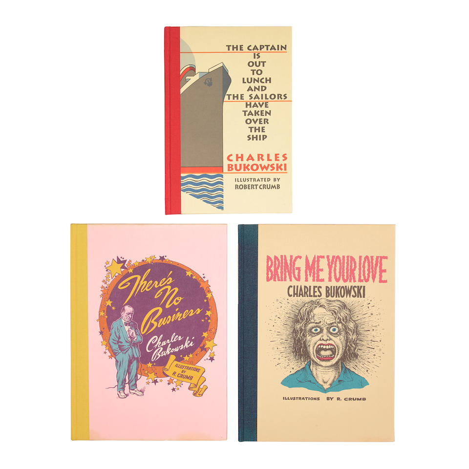 BUKOWSKI, CHARLES & ROBERT CRUMB, illustrator. 3 LIMITED EDITIONS: