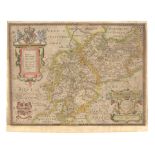 WARWICKSHIRE AND LEICESTERSHIRE. SAXTON, CHRISTOPHER. c.1540-1610. Warwic, Lecestriæq[ue] c...