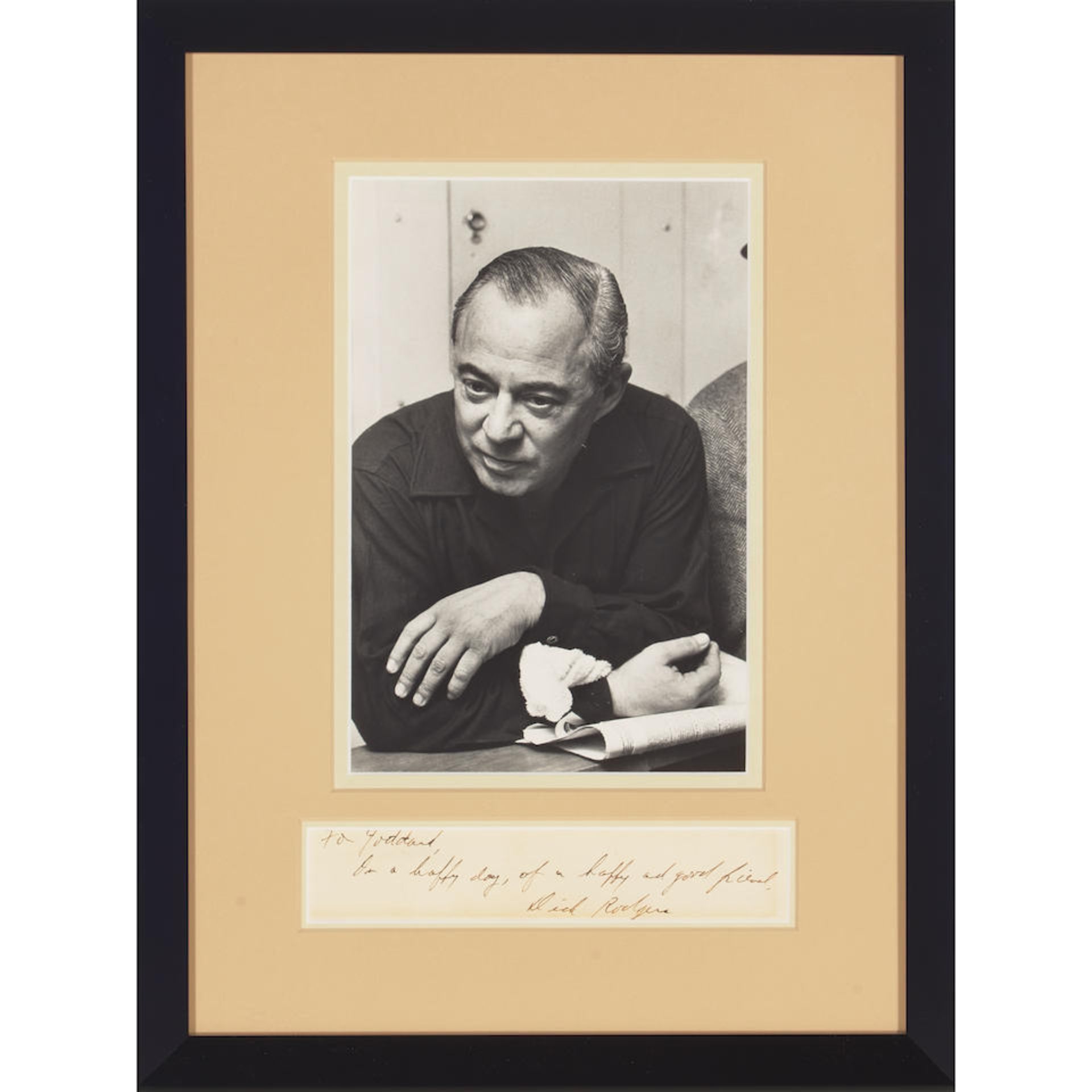SIGNATURES OF RICHARD RODGERS, JEROME KERN, AND COLE PORTER. 3 items:
