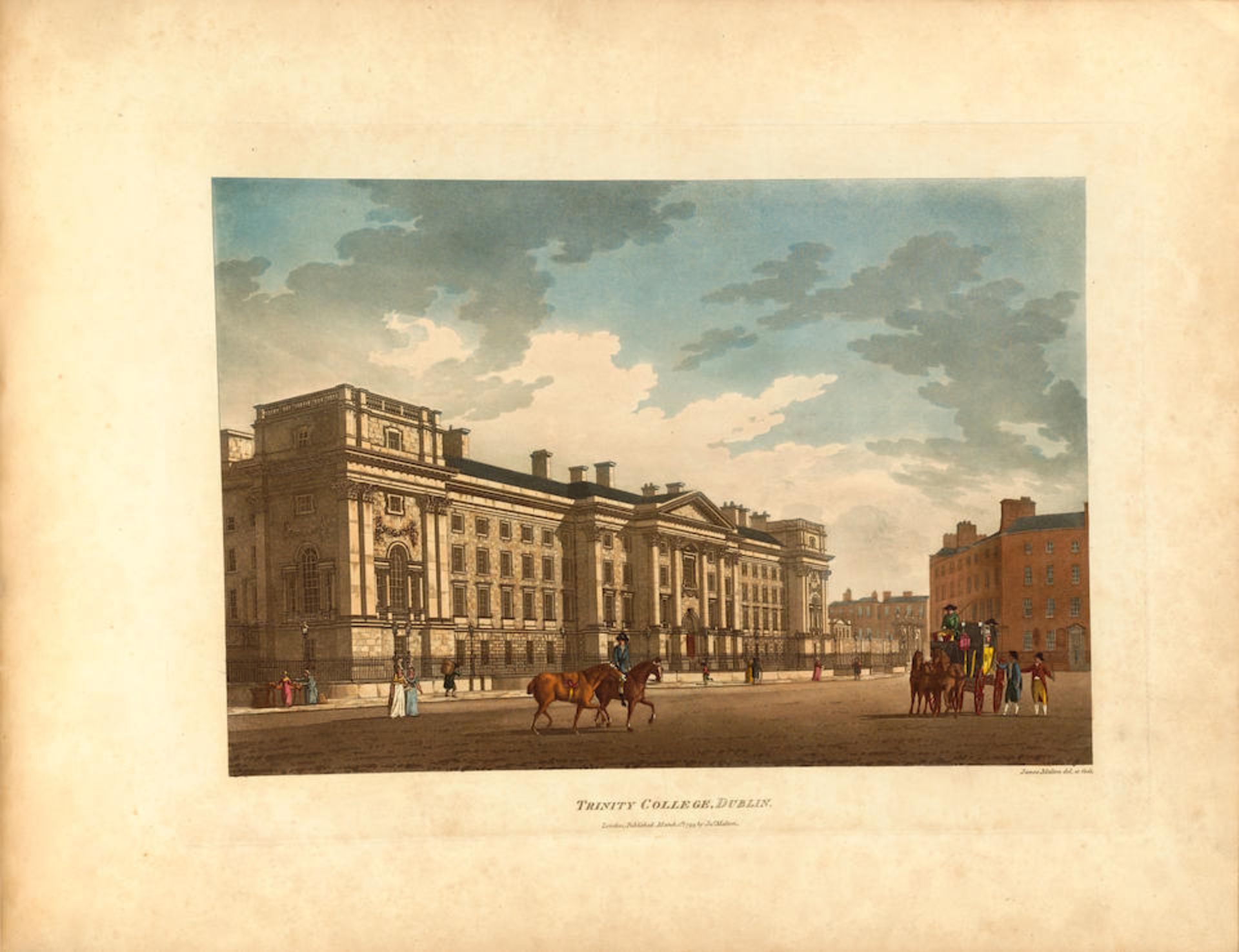 MALTON, JAMES 1761-1803. A Picturesque and Descriptive View of the City of Dublin. London: for J...
