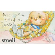 A DAVID SHANNON ILLUSTRATION OF 'SMELL' FROM DAVID SMELLS! SHANNON, DAVID. B.1959. 'Smell / Are ...