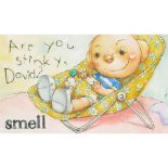 A DAVID SHANNON ILLUSTRATION OF 'SMELL' FROM DAVID SMELLS! SHANNON, DAVID. B.1959. 'Smell / Are ...