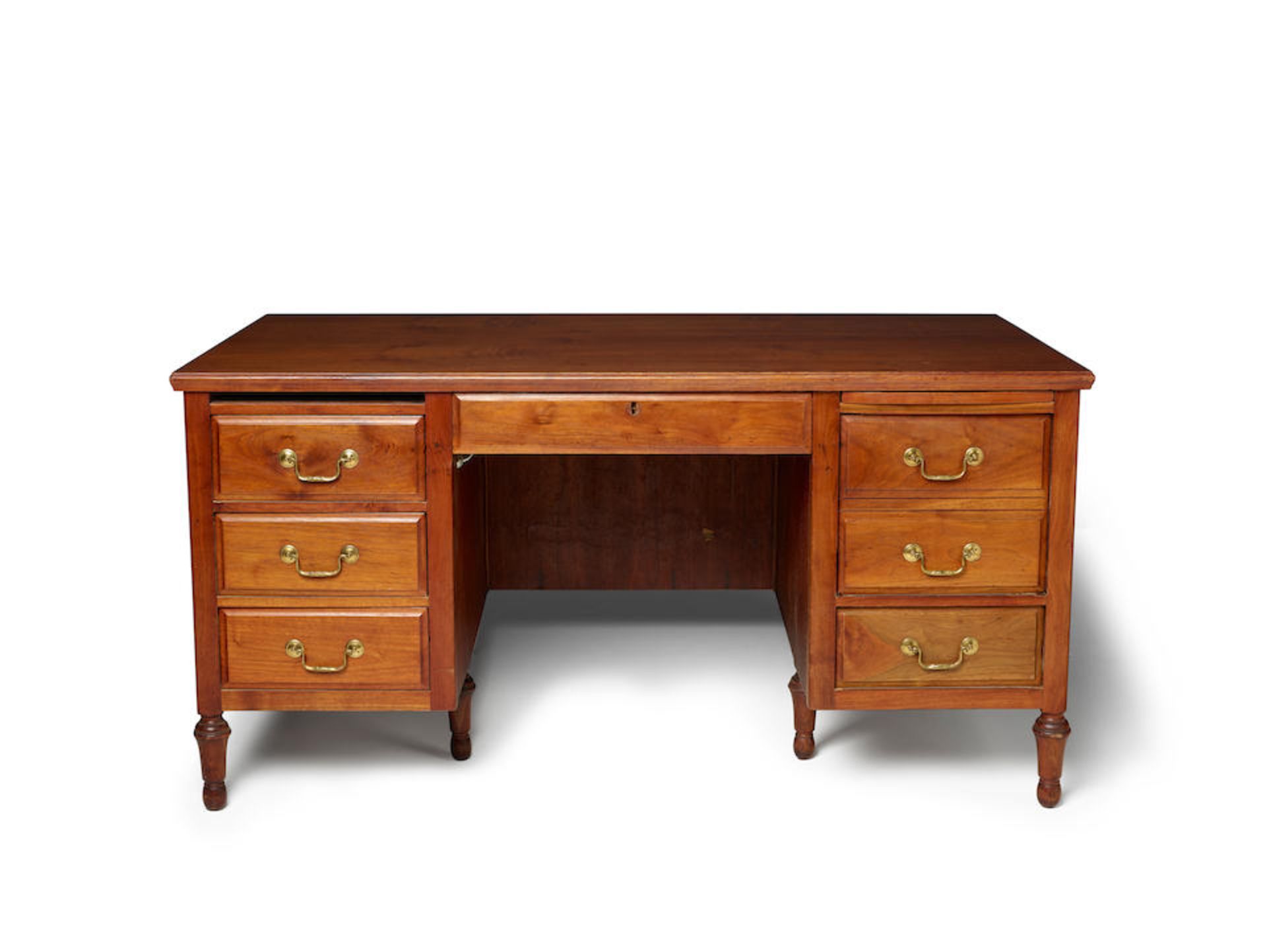 CORMAC MCCARTHY'S WRITING DESK. An antique cherrywood library desk, restored by hand by Cormac M... - Image 9 of 9