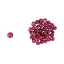 A GROUP OF LOOSE RUBIES