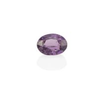 A LOOSE PURPLE SAPPHIRE