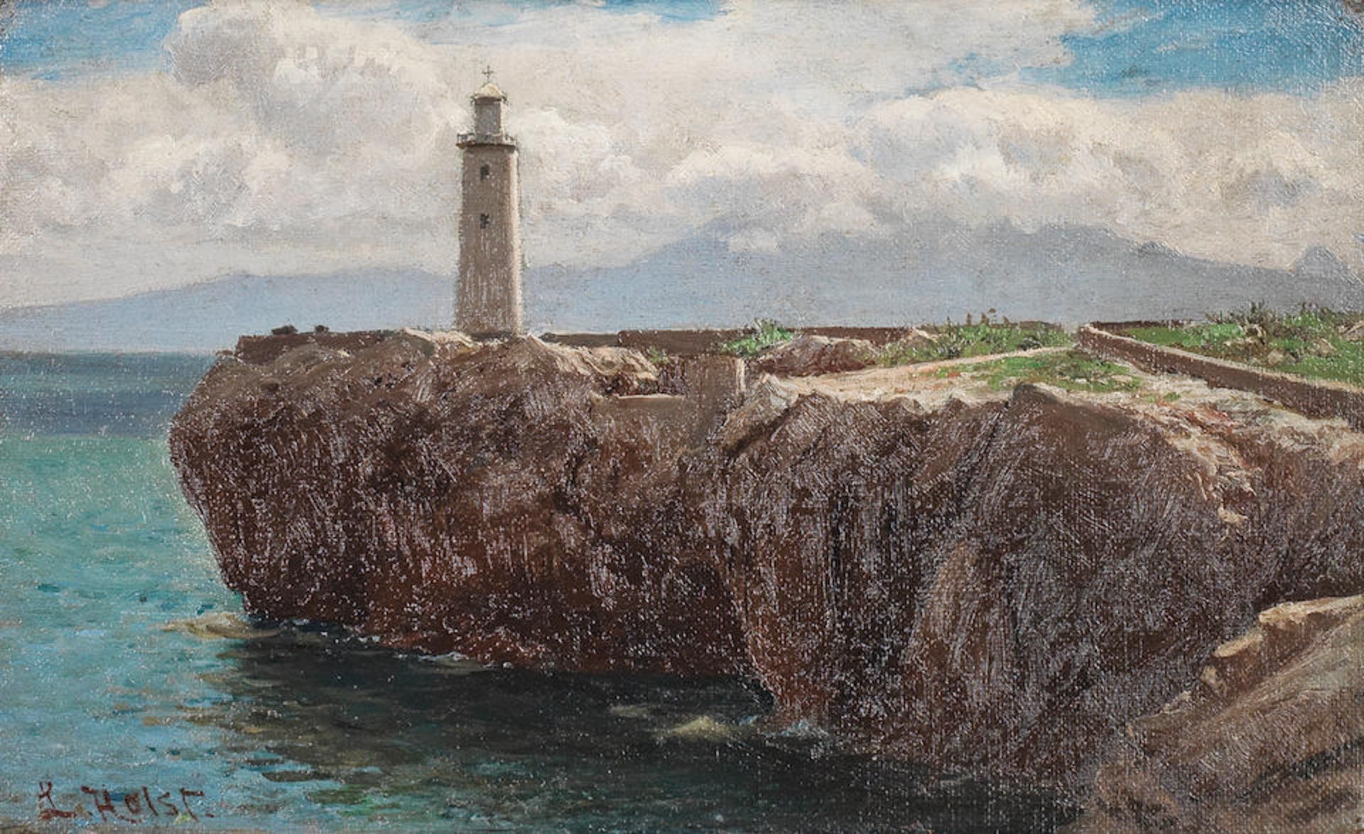 Laurits Bernhard Holst (Danish, 1848-1934) Europa Point, Gibraltar