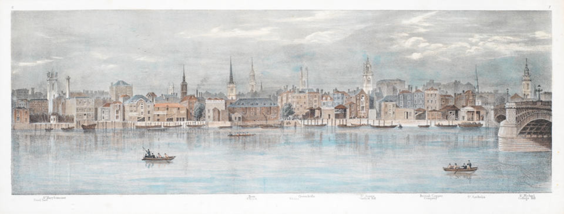 After Thomas Mann Baynes (British, 1794-1854) 'Proposed Improvements on the Bank of the Thames' ... - Bild 3 aus 11