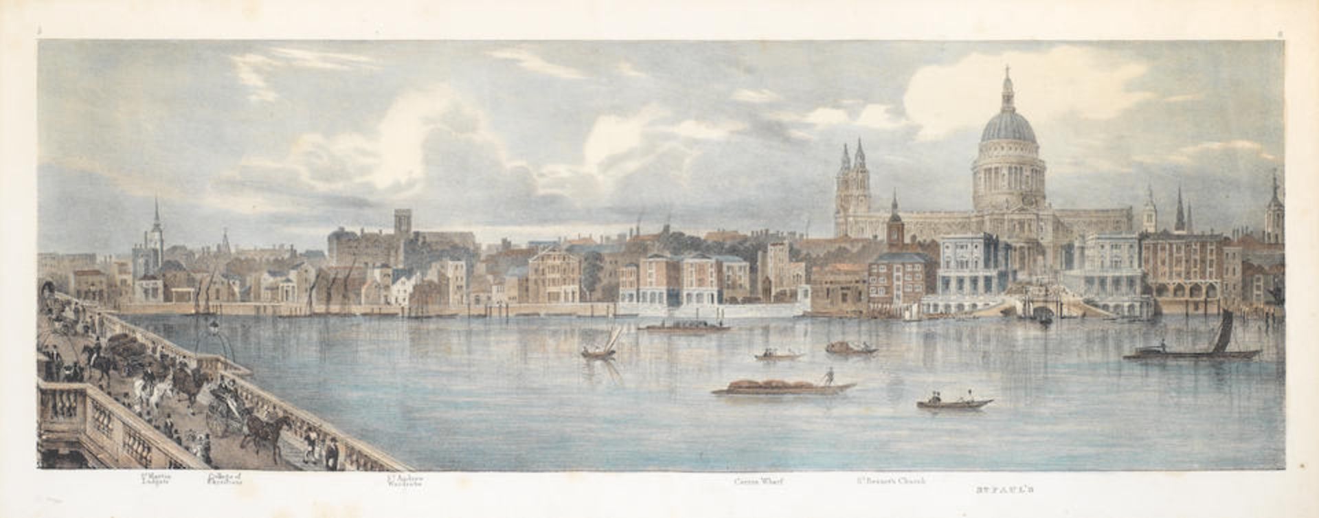 After Thomas Mann Baynes (British, 1794-1854) 'Proposed Improvements on the Bank of the Thames' ... - Bild 5 aus 11