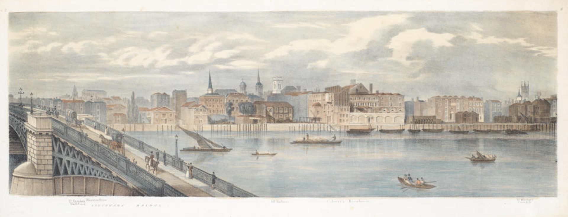 After Thomas Mann Baynes (British, 1794-1854) 'Proposed Improvements on the Bank of the Thames' ... - Bild 4 aus 11