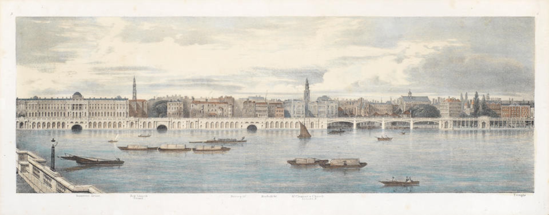 After Thomas Mann Baynes (British, 1794-1854) 'Proposed Improvements on the Bank of the Thames' ... - Bild 7 aus 11