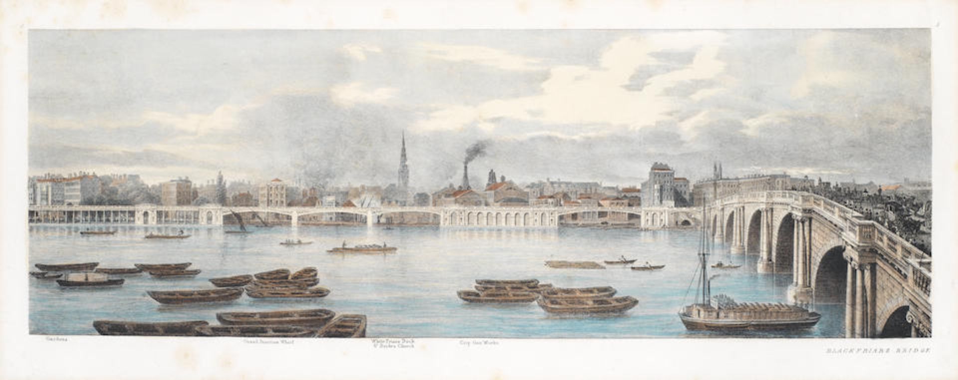 After Thomas Mann Baynes (British, 1794-1854) 'Proposed Improvements on the Bank of the Thames' ... - Bild 6 aus 11