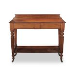 A William IV mahogany serving or side table Circa 1835