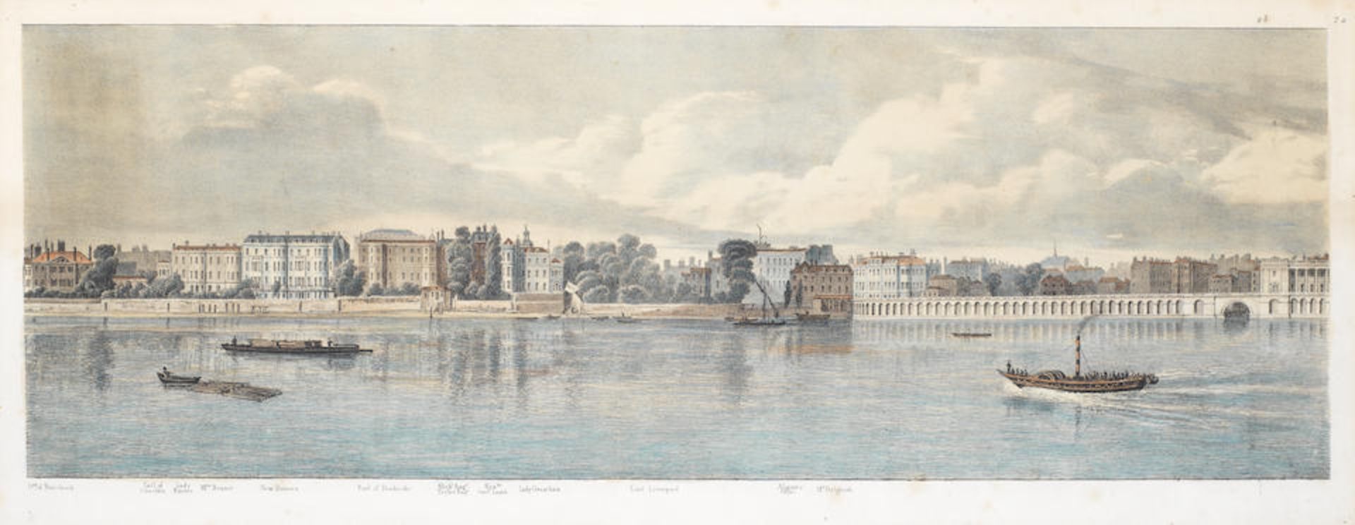 After Thomas Mann Baynes (British, 1794-1854) 'Proposed Improvements on the Bank of the Thames' ... - Bild 9 aus 11