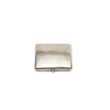 SILVER AND ENAMELLED CONCEALED EROTIC CIGARETTE CASE