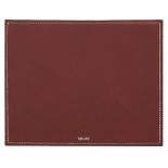 Hermès: a Rouge H and Rouge Vif Leather Mousepad 2000