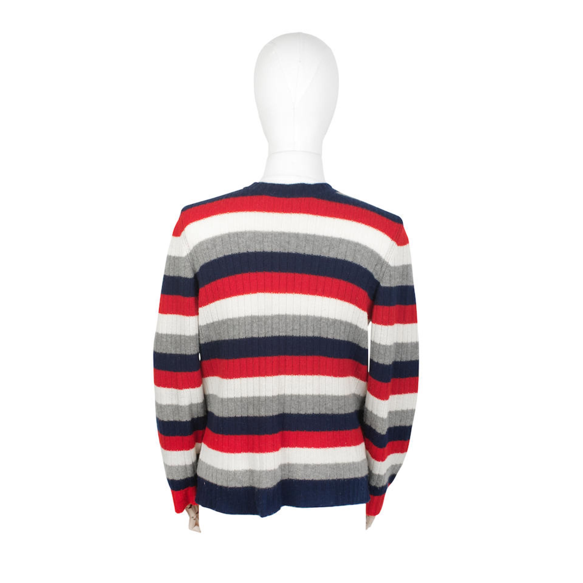 Gucci: a Men's Striped Knitted Cashmere Jumper - Bild 2 aus 2