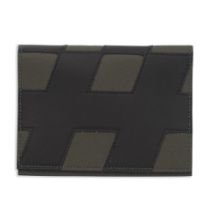 Hermès: a Noir Barenia and Vert de Gris Epsom H-Tag Passport Holder 2021 (includes dust bag...