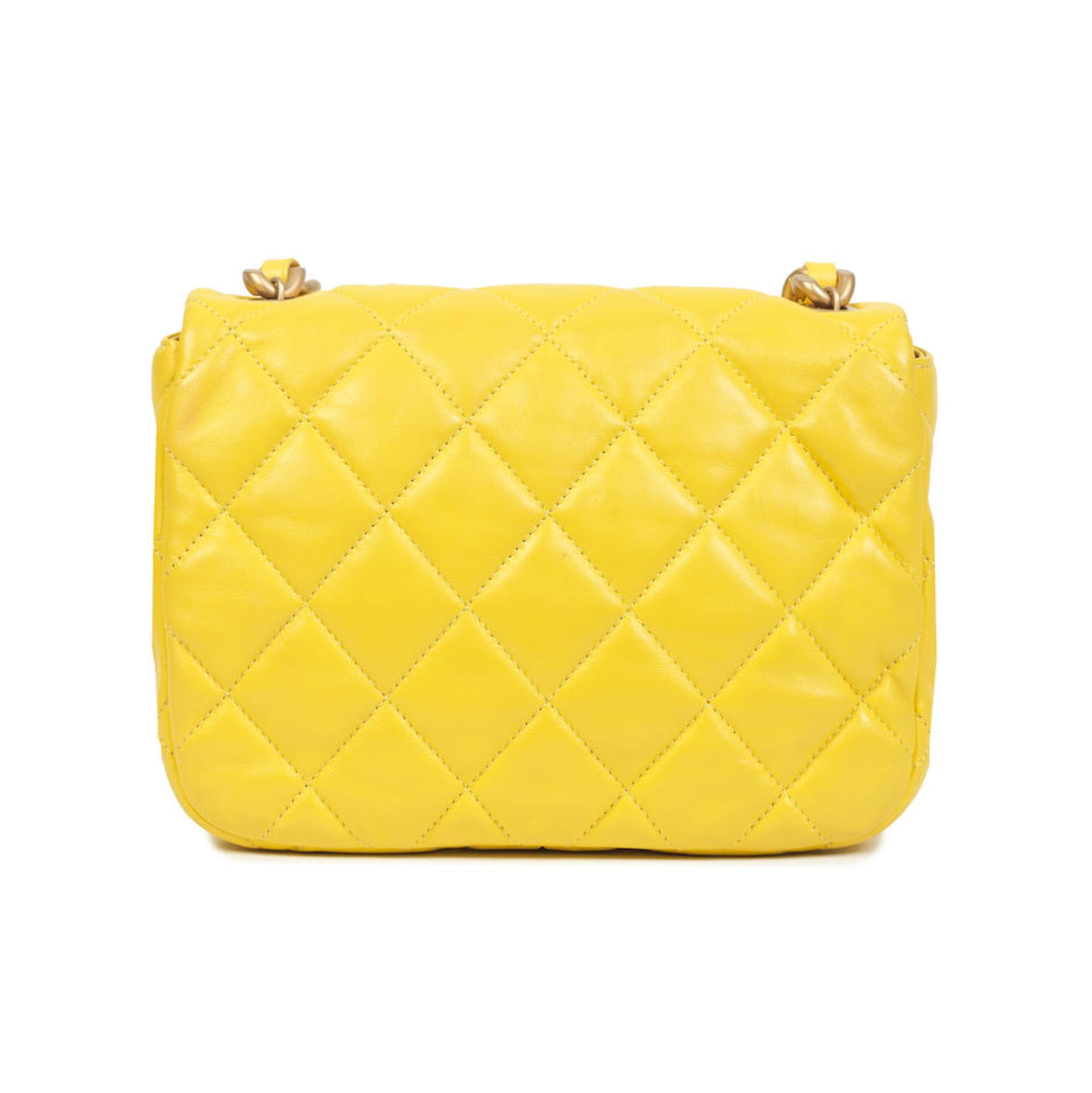 Virginie Viard for Chanel: a Yellow Quilted Lambskin Mini Flap Bag Spring/Summer 2022 - Bild 3 aus 3