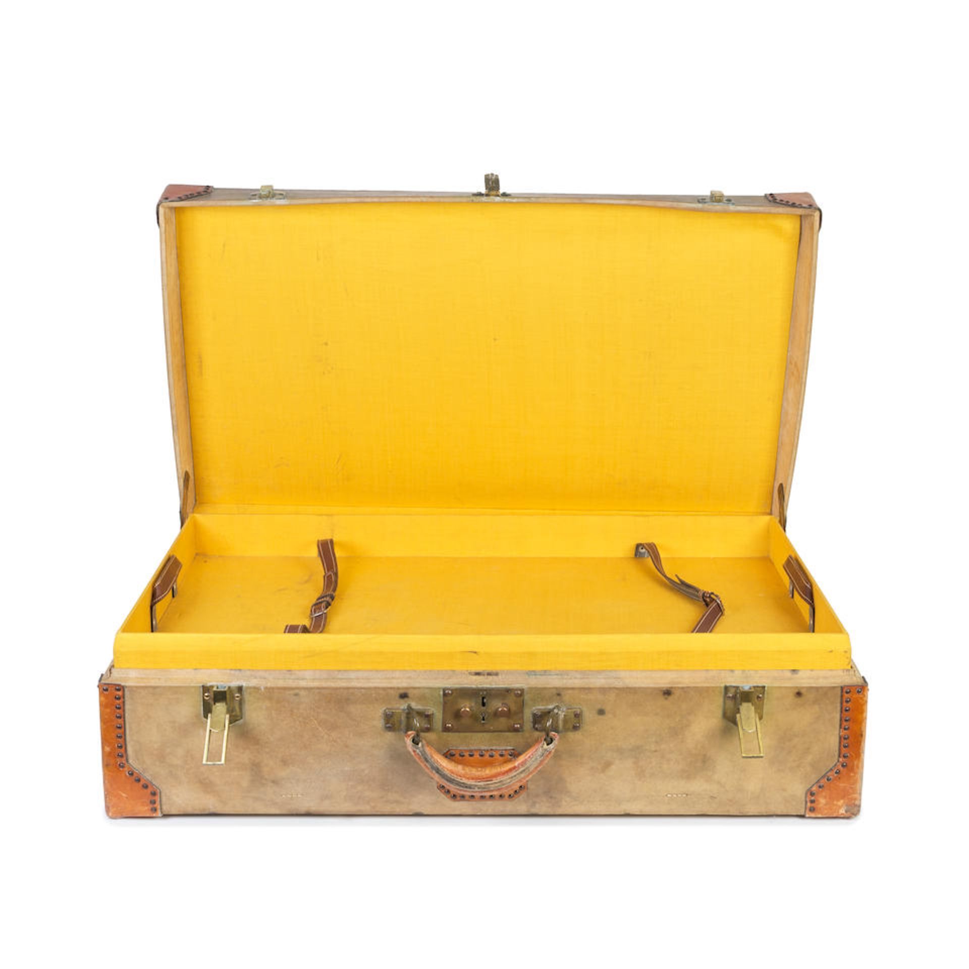 Hermès: a Parchment Suitcase First half of 20th Century - Bild 3 aus 3