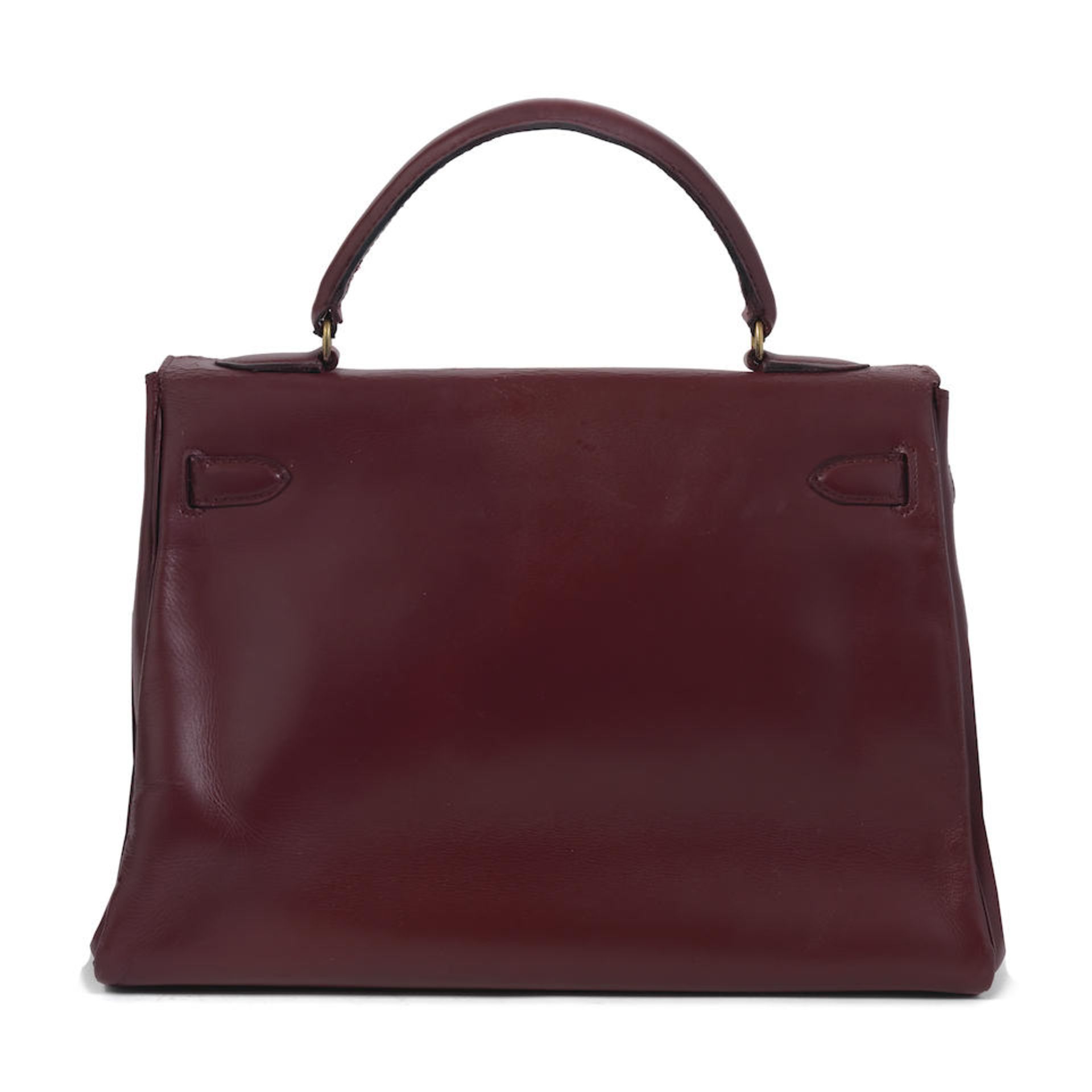 Hermès: a Rouge H Box Leather Retourne Kelly 32 1960s - Bild 3 aus 3