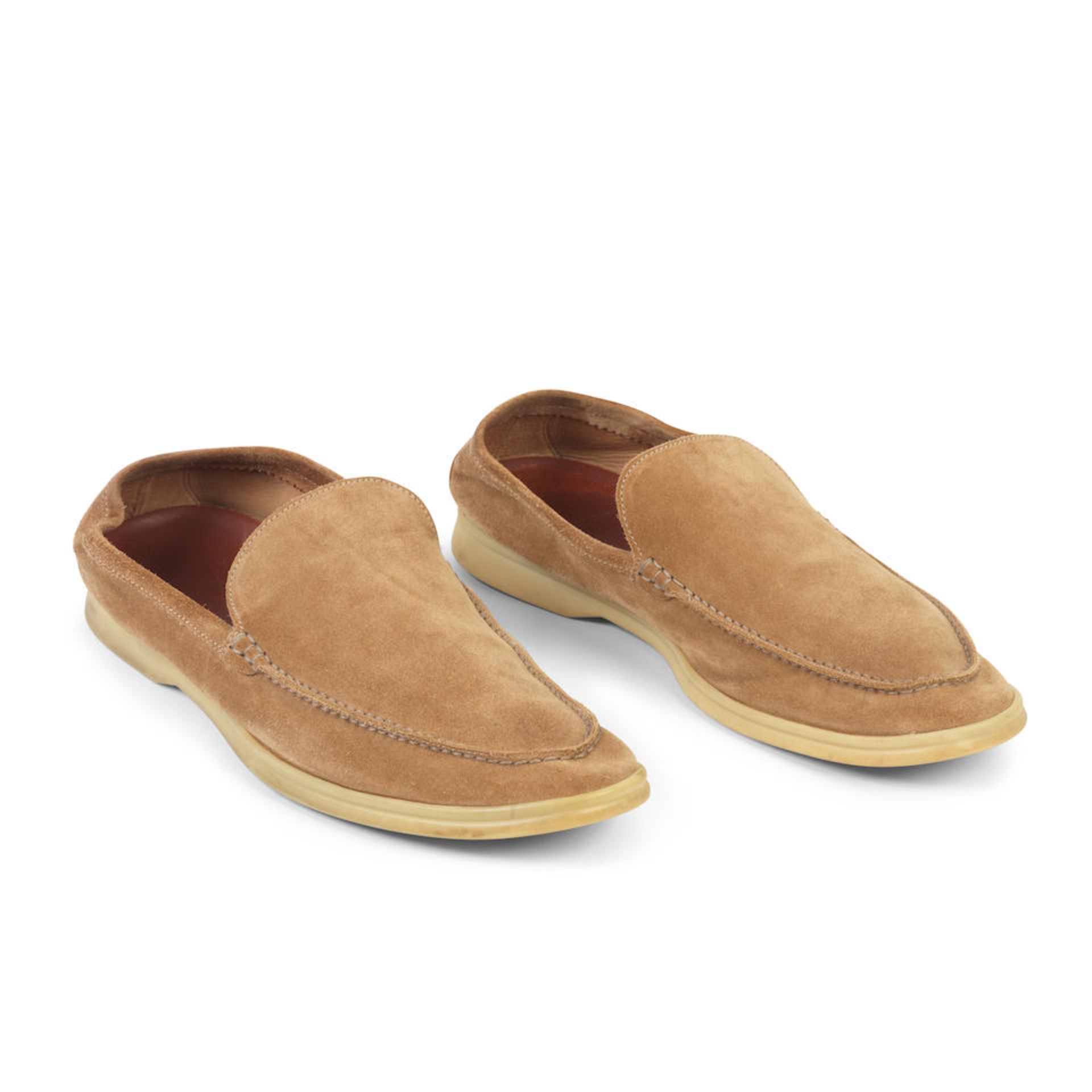 Loro Piana: a Pair of Men's Summer Walk Suede Loafers