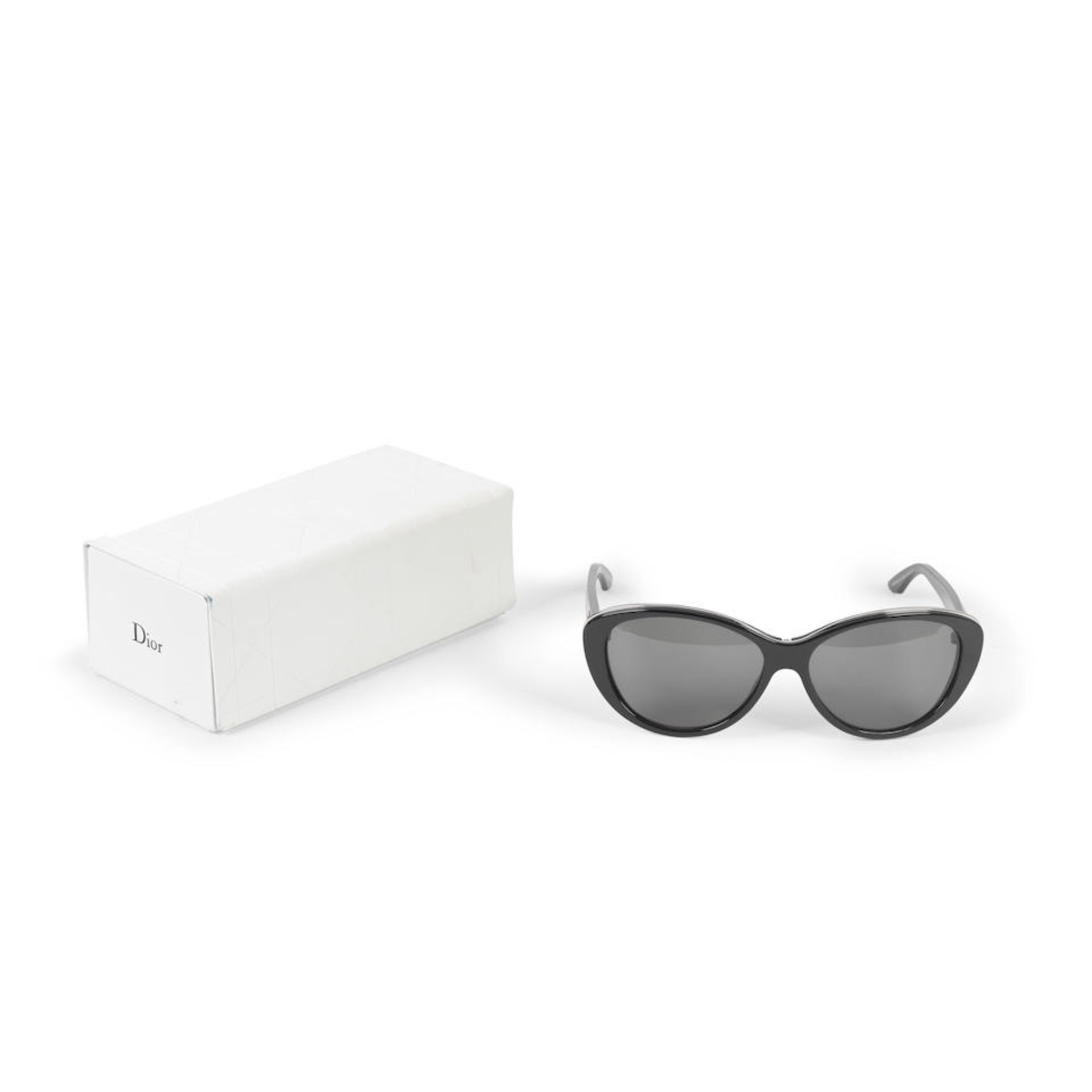Christian Dior: a Pair of Black Sunglasses (Includes dust bag and case)