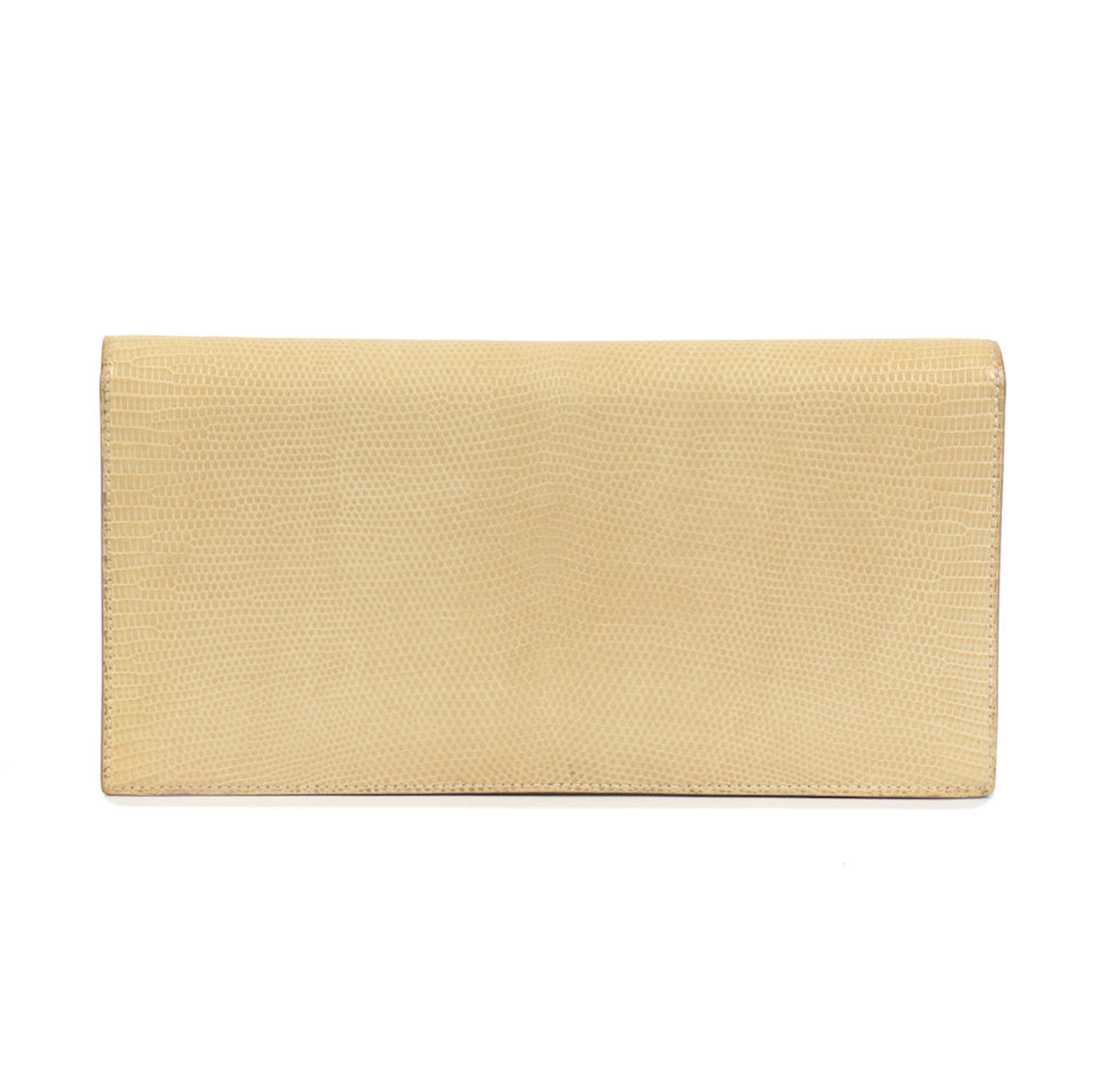 Hermès: a Beige Niloticus Lizard Faco Elan Clutch c.1990s (includes dust bag and box) - Bild 2 aus 2