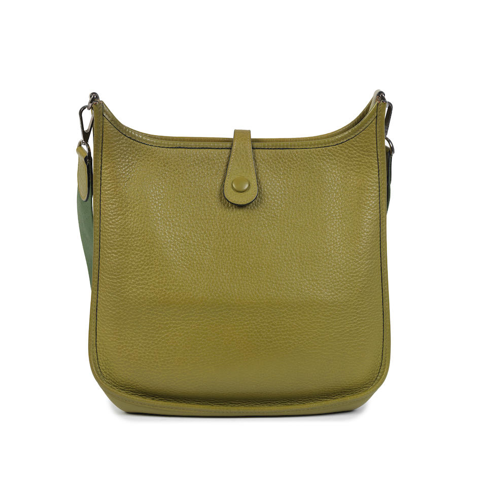 Hermès: a Chartreuse Clemence Leather Evelyne GM 2004 (includes dust bag) - Image 2 of 2