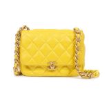 Virginie Viard for Chanel: a Yellow Quilted Lambskin Mini Flap Bag Spring/Summer 2022