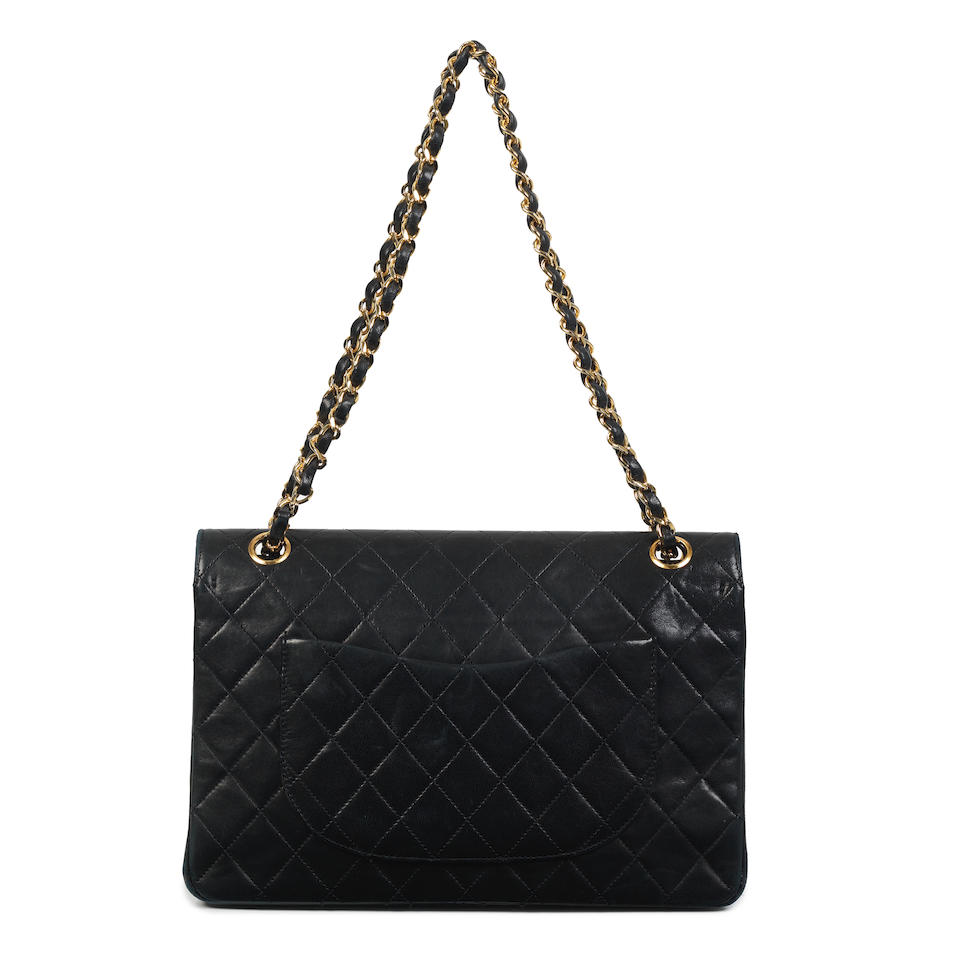 Karl Lagerfeld for Chanel: a Black Quilted Lambskin Classic Double Flap Bag 1989-91 (includes se... - Image 3 of 3