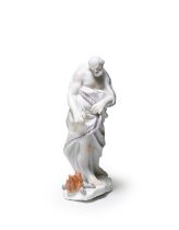 Statuette de Capodimonte repr&#233;sentant une allegorie de l'Hiver, circa 1755A Capodimonte all...