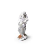 Statuette de Capodimonte repr&#233;sentant une allegorie de l'Hiver, circa 1755A Capodimonte all...