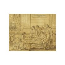 Joseph Marie Vien (Montpellier 1716- 1809 Paris) Femme soign&#233;e par un Docteur