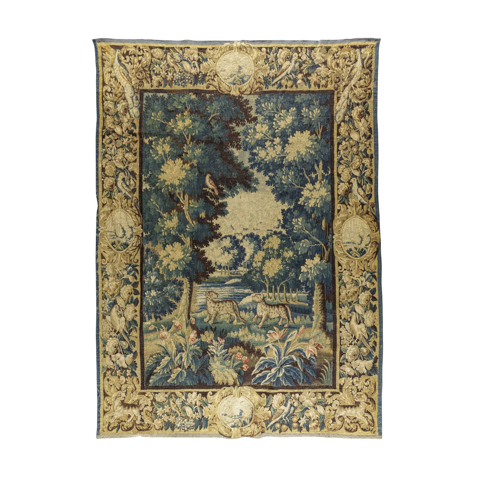Tapisserie dite Verdure, Aubusson XVIIIe si&#232;cleA French Aubuson verdure tapestry, 18th century