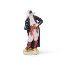 Statuette napolitaine, Real Fabbrica Ferdinandea, repr&#233;sentant Pantalone, circa 1790A Naple...