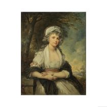 Entourage de Sir William Beechey R.A (Burford 1753-1839 Londres) Portrait de dame de qualit&#233;
