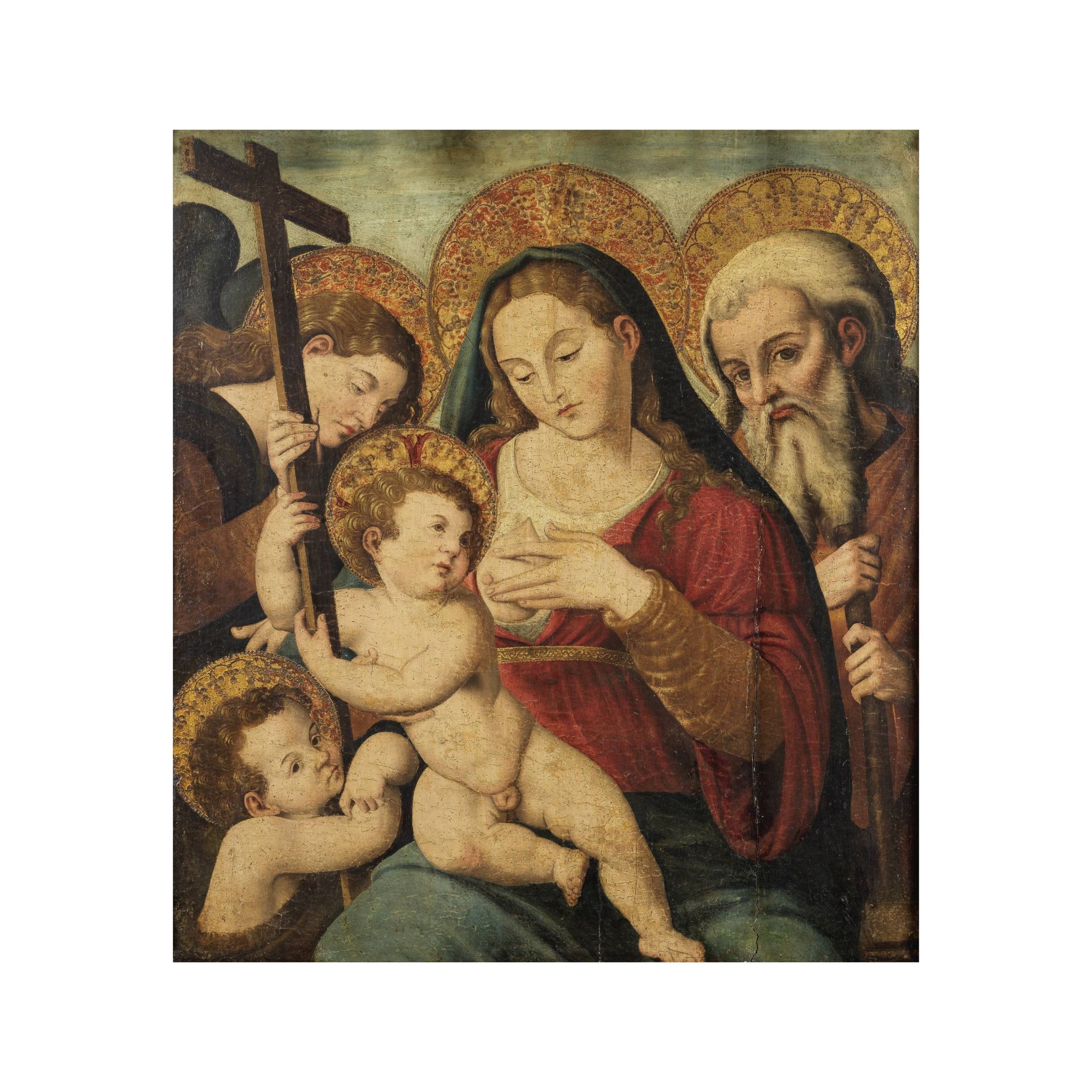 Atelier de Joan de Joanes (Fuente la Higuera 1503-1579 Bocairente) Vierge &#224; l'Enfant, saint...