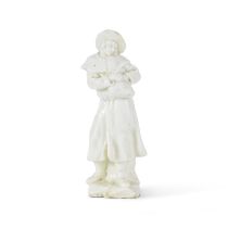 Statuette blanche de Capodimonte repr&#233;sentant un p&#232;lerin, circa 1750A Capodimonte whit...