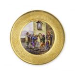 Plat de cabinet napolitain, Poulard Prad, circa 1800-14A Naples, Poulard Prad, cabinet plate, ci...