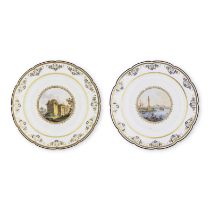 Trois plats napolitains, Real Fabbrica Ferdinandea, du Service del Fiordalisi, circa 1792-95Thre...