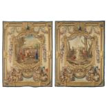 Deux rares tapisseries Louis XV des Gobelins de la s&#233;rie Don Quichotte, une par Michel Audr