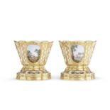 Paire de vases en porcelaine de S&#232;vres, mod&#232;le 'Hollandais', 1775-85A pair of S&#232;v...