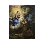 Pierre de Cortone (Cortone 1596-1669 Rome) La Vierge pr&#233;sentant l'Enfant Jesus &#224; Saint...